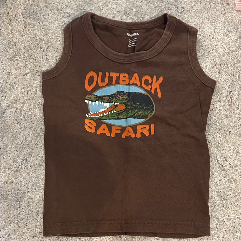Gymboree Brown Cotton Tank Top